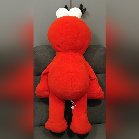 Vintage Elmo Jumbo Plush Sesame Street 31" Tall Soft Plush Eyes Stuffed Animal - Picture 15 of 15